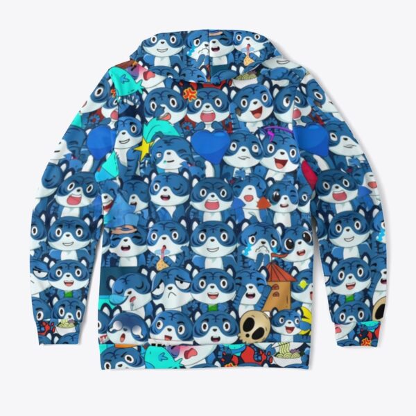 Doodle Art Hoodie - All-Over Print Unisex Hoodie - Image 2